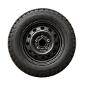 Generated tire on a steel wheel